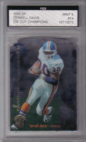 Terrell Davis 1995 SP Graded Football Card FootballCollectible.com Terrell Davis 1995 SP Graded Football Card FootballCollectible.com