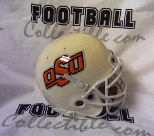 Oklahoma State Cowboys NCAA Authentic Mini 1/4 Size Helmet (Alternate White 2)