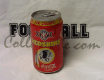 Miscellaneous Redskins Unopened SB XXVI Coke Can
