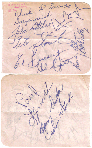 Other Autographed Items 1950 Washington Redskins Offense Autographs