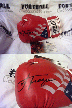Other Autographed Items Joe Frazier Autographed Everlast Boxing Glove
