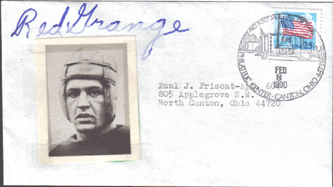 Other Autographed Items Red Grange Autographed Envelope